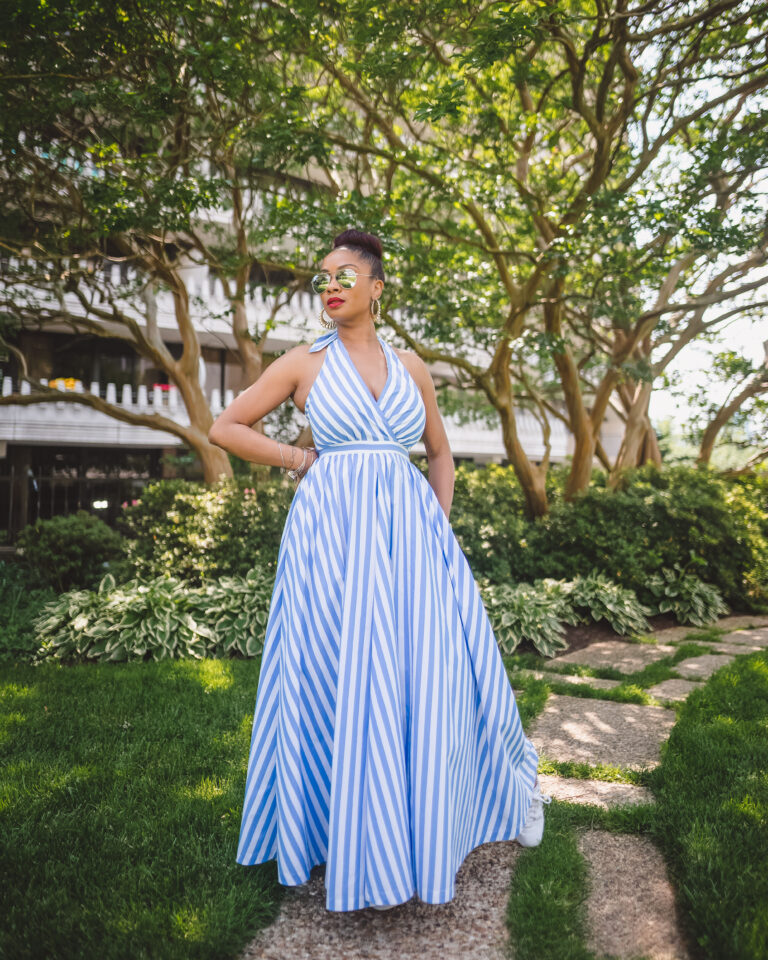 A Seasonal Staple: The Striped Jumpsuit